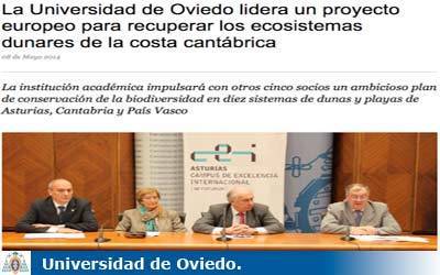 Breaking news: The University of Oviedo launches a project for recovering dune habitats