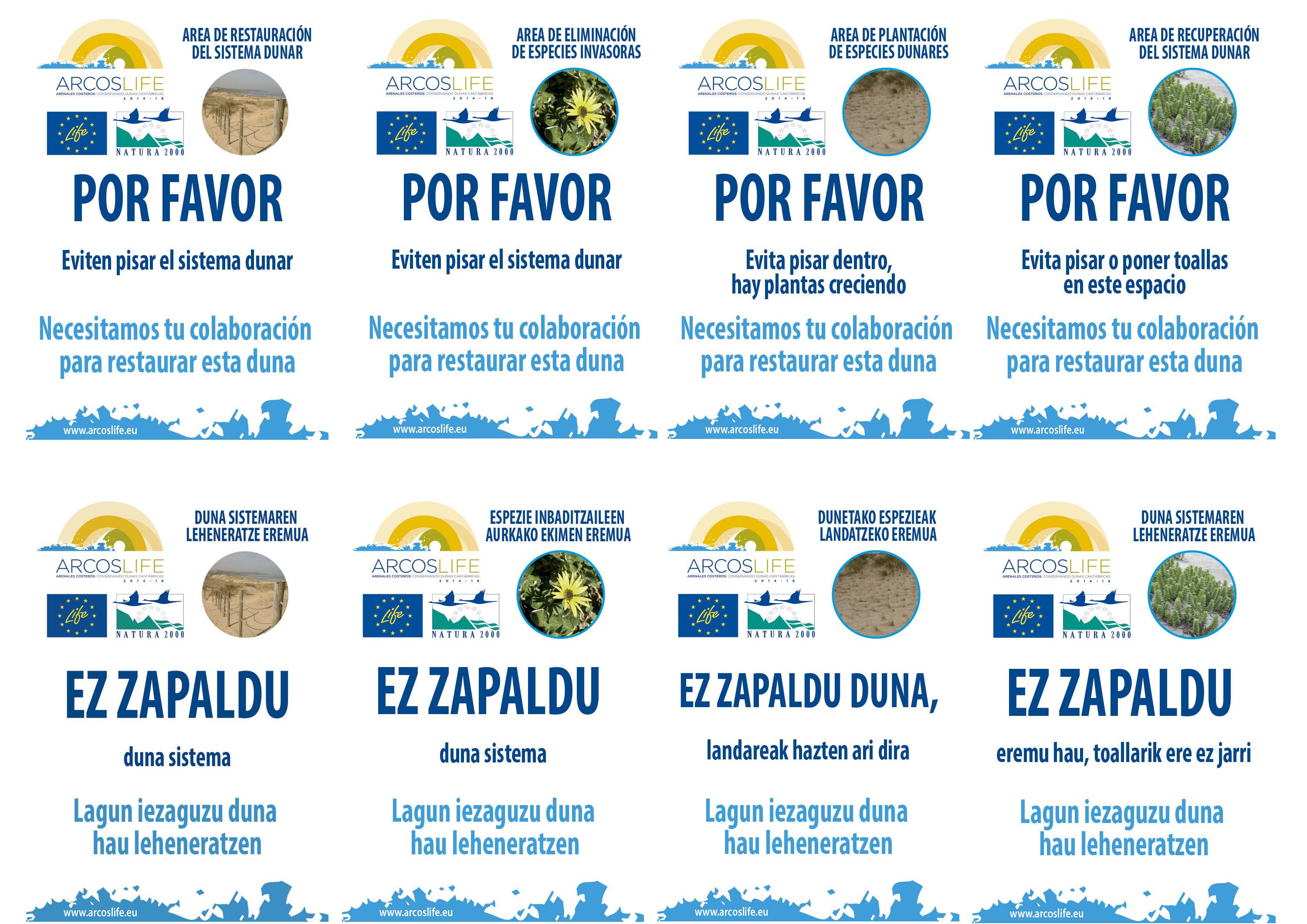 Si ves estas señales…LIFE+ARCOS está trabajando en esa duna