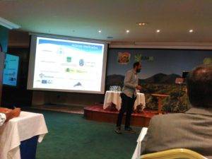 Imagen de un momento de la presentación de Ignacio Felpete sobre las acciones de conservación realizadas dentro de LIFE+ARCOS