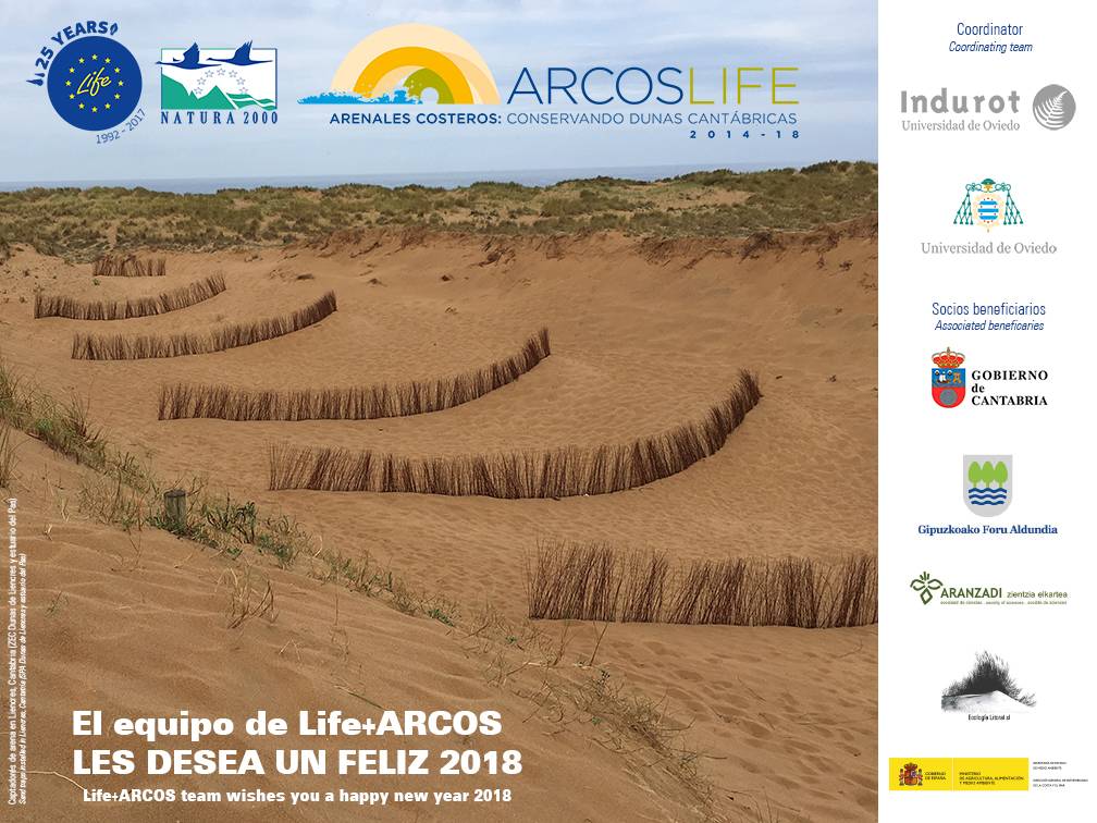 Life+ARCOS os desea un feliz año 2018